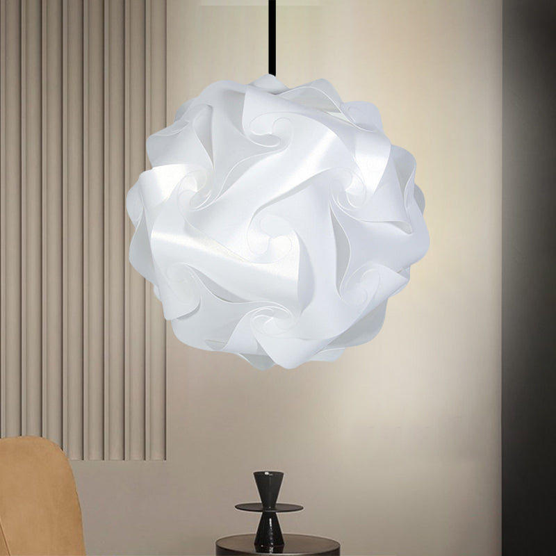 White/Red/Pink Globe Hanging Lamp Contemporary 1-Light Acrylic Ceiling Pendant Light, 8"/9"/10" White Clearhalo 'Ceiling Lights' 'Modern Pendants' 'Modern' 'Pendant Lights' 'Pendants' Lighting' 1208047