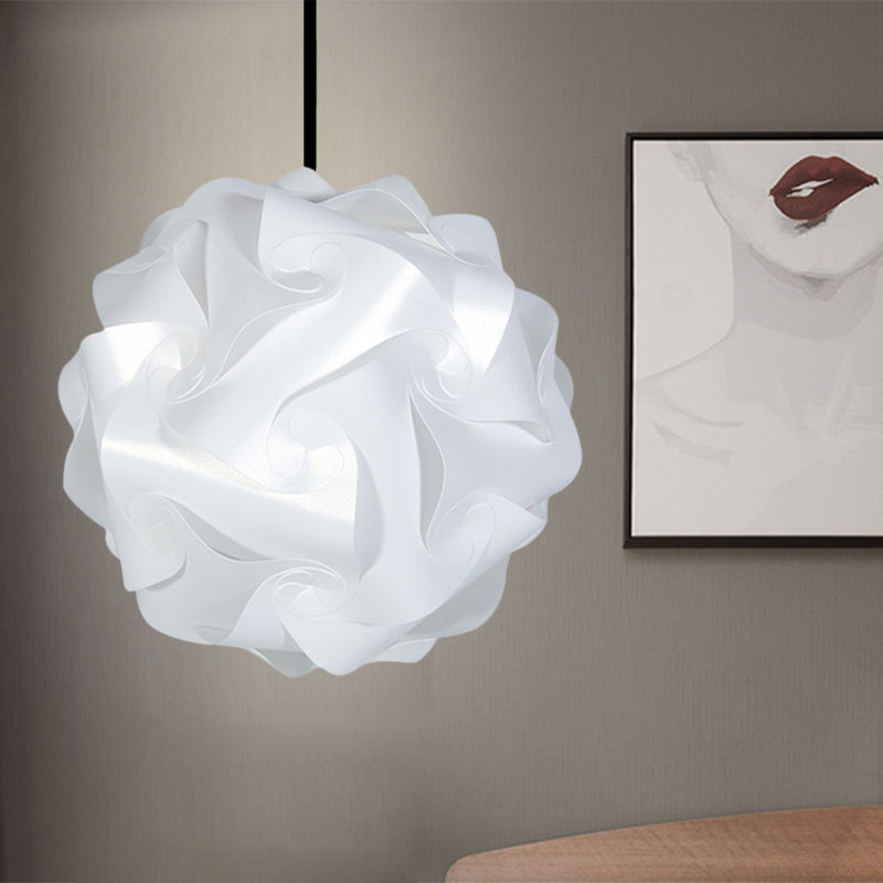 White/Red/Pink Globe Hanging Lamp Contemporary 1-Light Acrylic Ceiling Pendant Light, 8"/9"/10" Clearhalo 'Ceiling Lights' 'Modern Pendants' 'Modern' 'Pendant Lights' 'Pendants' Lighting' 1208048