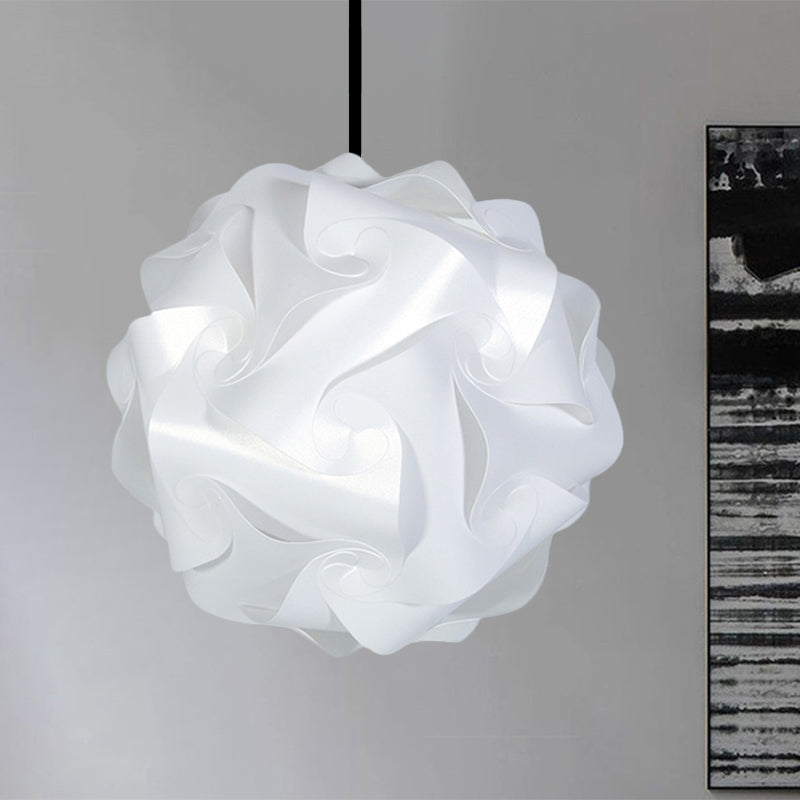 White/Red/Pink Globe Hanging Lamp Contemporary 1-Light Acrylic Ceiling Pendant Light, 8"/9"/10" Clearhalo 'Ceiling Lights' 'Modern Pendants' 'Modern' 'Pendant Lights' 'Pendants' Lighting' 1208049