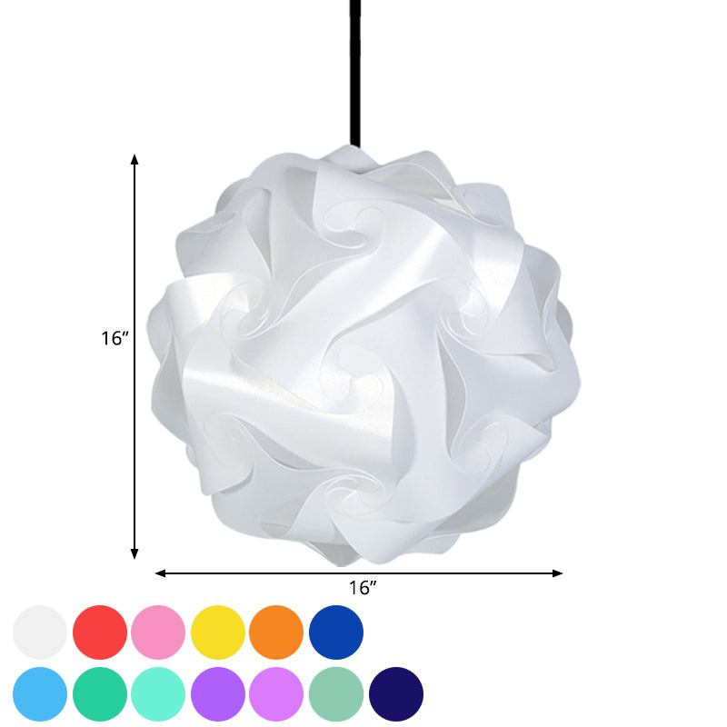 White/Red/Pink Globe Hanging Lamp Contemporary 1-Light Acrylic Ceiling Pendant Light, 8"/9"/10" Clearhalo 'Ceiling Lights' 'Modern Pendants' 'Modern' 'Pendant Lights' 'Pendants' Lighting' 1208055