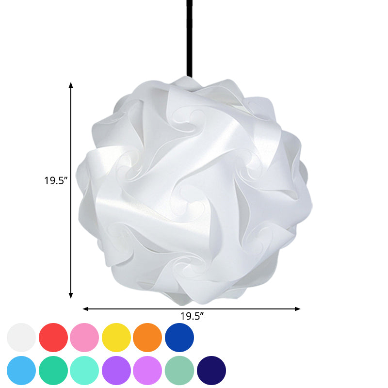 White/Red/Pink Globe Hanging Lamp Contemporary 1-Light Acrylic Ceiling Pendant Light, 8"/9"/10" Clearhalo 'Ceiling Lights' 'Modern Pendants' 'Modern' 'Pendant Lights' 'Pendants' Lighting' 1208056