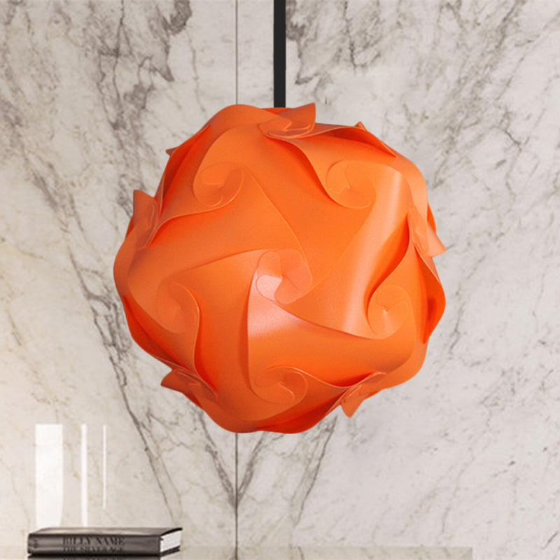 White/Red/Pink Globe Hanging Lamp Contemporary 1-Light Acrylic Ceiling Pendant Light, 8"/9"/10" Clearhalo 'Ceiling Lights' 'Modern Pendants' 'Modern' 'Pendant Lights' 'Pendants' Lighting' 1208071