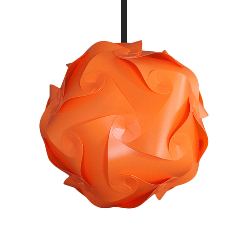 White/Red/Pink Globe Hanging Lamp Contemporary 1-Light Acrylic Ceiling Pendant Light, 8"/9"/10" Clearhalo 'Ceiling Lights' 'Modern Pendants' 'Modern' 'Pendant Lights' 'Pendants' Lighting' 1208072