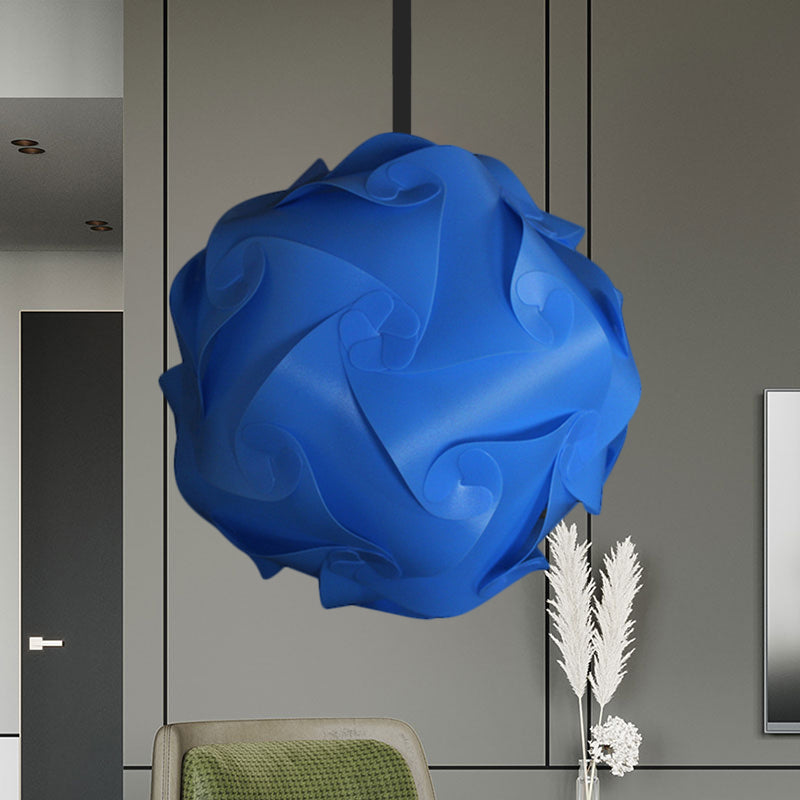 White/Red/Pink Globe Hanging Lamp Contemporary 1-Light Acrylic Ceiling Pendant Light, 8"/9"/10" Blue Clearhalo 'Ceiling Lights' 'Modern Pendants' 'Modern' 'Pendant Lights' 'Pendants' Lighting' 1208073