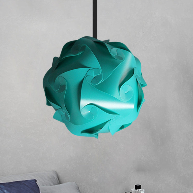 White/Red/Pink Globe Hanging Lamp Contemporary 1-Light Acrylic Ceiling Pendant Light, 8"/9"/10" Clearhalo 'Ceiling Lights' 'Modern Pendants' 'Modern' 'Pendant Lights' 'Pendants' Lighting' 1208082