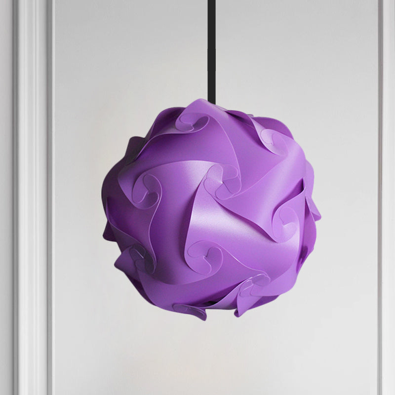 White/Red/Pink Globe Hanging Lamp Contemporary 1-Light Acrylic Ceiling Pendant Light, 8"/9"/10" Clearhalo 'Ceiling Lights' 'Modern Pendants' 'Modern' 'Pendant Lights' 'Pendants' Lighting' 1208090