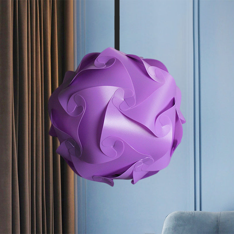 White/Red/Pink Globe Hanging Lamp Contemporary 1-Light Acrylic Ceiling Pendant Light, 8"/9"/10" Clearhalo 'Ceiling Lights' 'Modern Pendants' 'Modern' 'Pendant Lights' 'Pendants' Lighting' 1208091