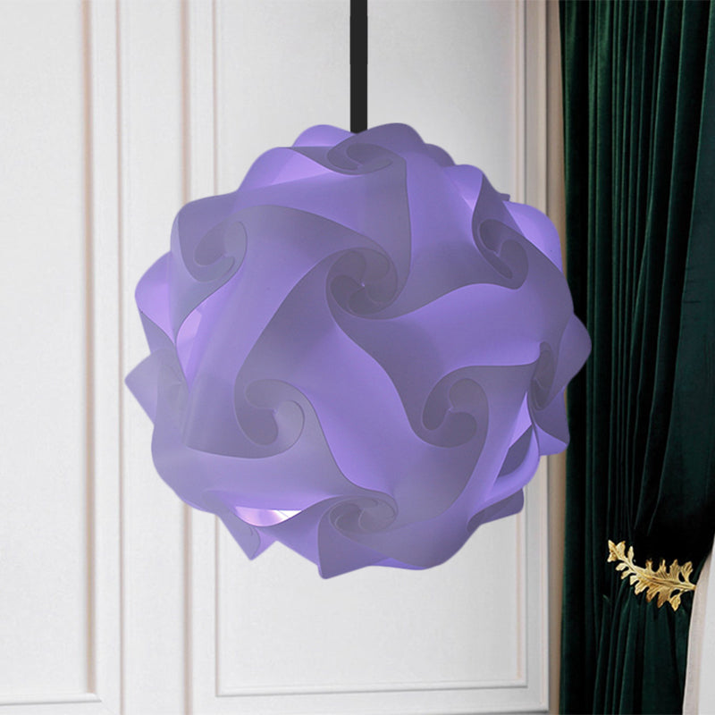 White/Red/Pink Globe Hanging Lamp Contemporary 1-Light Acrylic Ceiling Pendant Light, 8"/9"/10" Clearhalo 'Ceiling Lights' 'Modern Pendants' 'Modern' 'Pendant Lights' 'Pendants' Lighting' 1208093