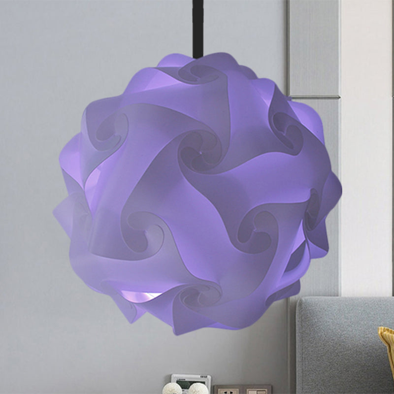 White/Red/Pink Globe Hanging Lamp Contemporary 1-Light Acrylic Ceiling Pendant Light, 8"/9"/10" Clearhalo 'Ceiling Lights' 'Modern Pendants' 'Modern' 'Pendant Lights' 'Pendants' Lighting' 1208095