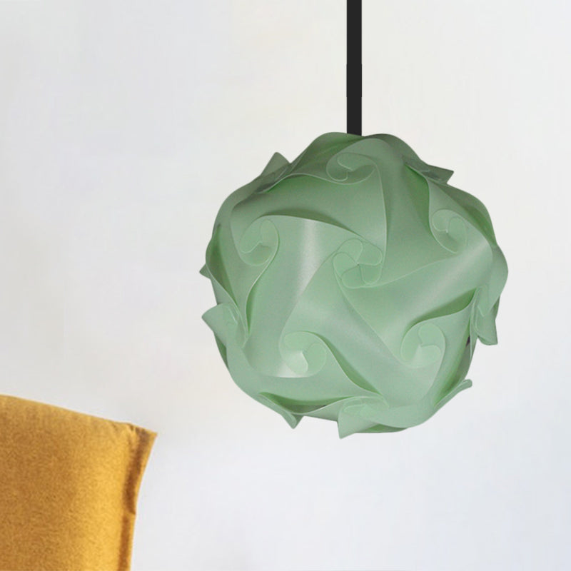 White/Red/Pink Globe Hanging Lamp Contemporary 1-Light Acrylic Ceiling Pendant Light, 8"/9"/10" Clearhalo 'Ceiling Lights' 'Modern Pendants' 'Modern' 'Pendant Lights' 'Pendants' Lighting' 1208098