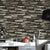 57.1-sq ft Brick-and-Mortar Wallpaper Dark Color Non-Woven Fabric Wall Decor, Moisture Resistant Grey Clearhalo 'Industrial wall decor' 'Industrial' 'Wallpaper' Wall Decor' 1211828