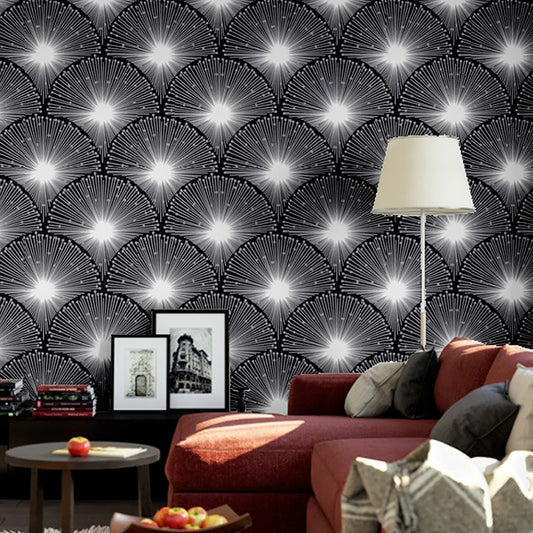 57.1-sq ft Abstract Wallpaper Roll Contemporary Firework Pattern Wall Art in Dark Color Black Clearhalo 'Modern wall decor' 'Modern' 'Wallpaper' Wall Decor' 1211933