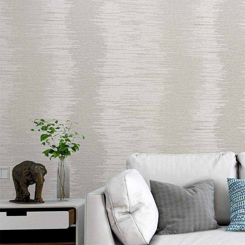 Brushed Metal Effect Wallpaper Simple Moisture-Resistant Bedroom Wall Covering in Smoke Grey Smoke Gray Clearhalo 'Modern wall decor' 'Modern' 'Wallpaper' Wall Decor' 1211952