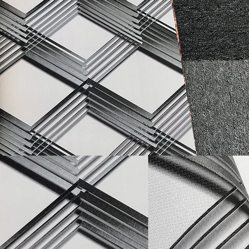 Dark Color Novelty Wallpaper Roll 57.1-sq ft 3D Cubes Wall Covering for Living Room Gray-Black Clearhalo 'Wall Decor' 'Wallpaper' 1212064