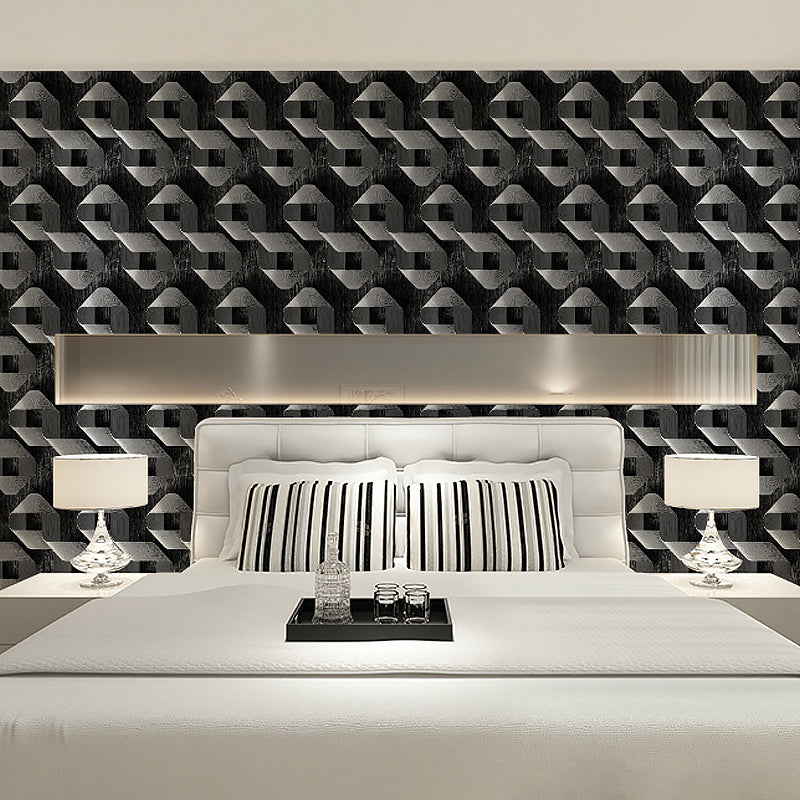 Twisted Belt Pattern Wallpaper Roll Dark Color Novelty Wall Decor for Living Room Clearhalo 'Wall Decor' 'Wallpaper' 1212084