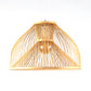 Asian Stylish 1 Light Ceiling Fixture with Bamboo Shade Beige Pear-Shaped Pendent Lamp for Dining Room Clearhalo 'Ceiling Lights' 'Pendant Lights' 'Pendants' Lighting' 121226