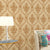 European Medallion Wallpaper Roll Pastel Color Flower Wall Covering for Living Room Yellow-Brown Clearhalo 'Vintage wall decor' 'Vintage' 'Wallpaper' Wall Decor' 1212280