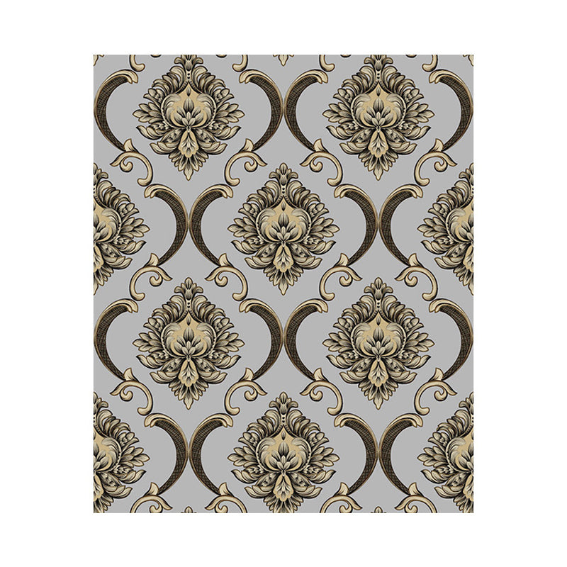 Glam Medallion Patterned Wallpaper for Dining Room 33' L x 20.5" W Wall Decor in Pastel Color Clearhalo 'Vintage wall decor' 'Vintage' 'Wallpaper' Wall Decor' 1212333