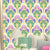 Moisture-Resistant Wallpaper Vintage 3D Embossed Cloth Wall Art with Peacock Feather Pattern Blue Clearhalo 'Vintage wall decor' 'Vintage' 'Wallpaper' Wall Decor' 1212614