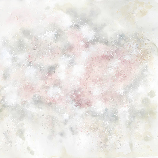 Light Pink Floral Wall Mural Decal Washable Wall Art for Girls Bedroom, Non-Woven Cloth Clearhalo 'Wall Decor' 'Wall Mural' 1212862