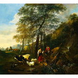 Classic Grazing Painting Wallpaper Murals Brown Moisture Resistant Wall Decor for Home Clearhalo 'Wall Decor' 'Wall Mural' 1213164