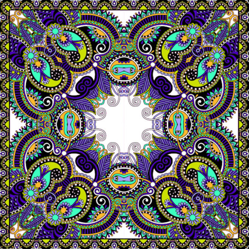 Boho Chic Butterfly Mural Decal Non Woven Washable Blue-Purple-Yellow Wall Art for Home Clearhalo 'Wall Decor' 'Wall Mural' 1213284