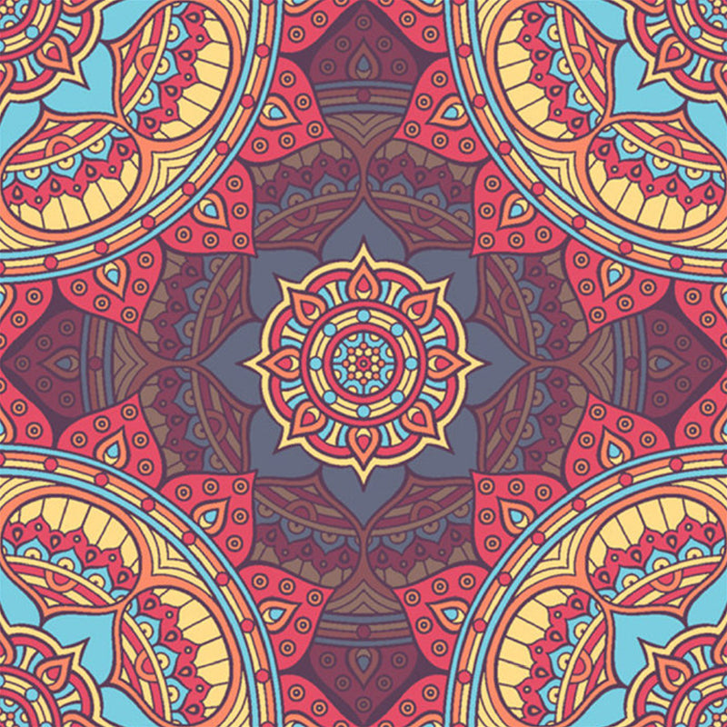 Illustration Flower Printed Mural Decal Whole Wall Decor for Living Room, Customized Size Clearhalo 'Wall Decor' 'Wall Mural' 1213391