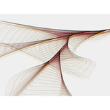 Modern Art Spiral Pattern Mural Wallpaper Orange-Yellow Waterproof Wall Decoration for Home Clearhalo 'Wall Decor' 'Wall Mural' 1218420