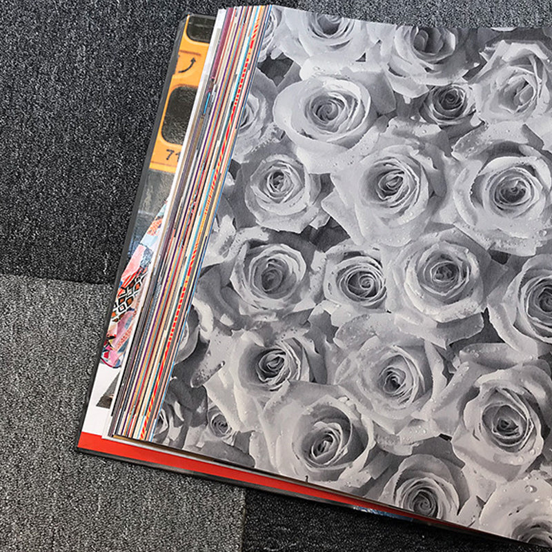Dark Color Rose Wallpaper Roll Flower Country Moisture Resistant Wall Decor for Home Clearhalo 'Country wall decor' 'Rustic' 'Wallpaper' Wall Decor' 1218589