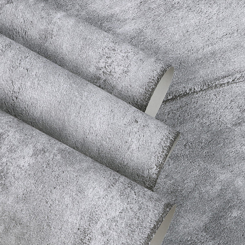 Solid Color Steampunk Wallpaper 57.1-sq ft Ikat Wall Covering for Restaurant, Water Resistant Clearhalo 'Industrial wall decor' 'Industrial' 'Wallpaper' Wall Decor' 1218635