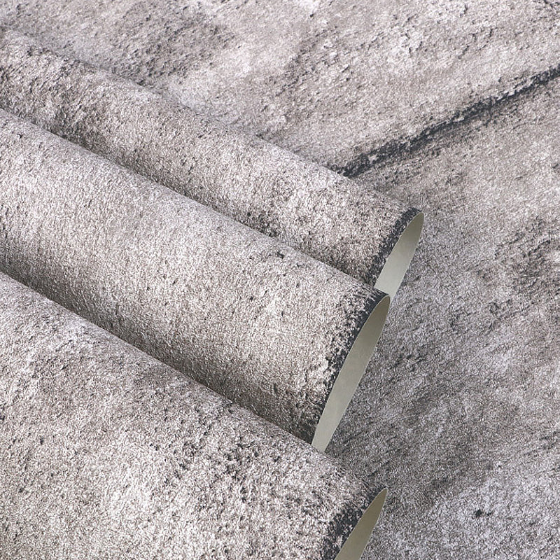 Solid Color Steampunk Wallpaper 57.1-sq ft Ikat Wall Covering for Restaurant, Water Resistant Clearhalo 'Industrial wall decor' 'Industrial' 'Wallpaper' Wall Decor' 1218639