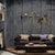 Solid Color Steampunk Wallpaper 57.1-sq ft Ikat Wall Covering for Restaurant, Water Resistant Dark Gray-Black Clearhalo 'Industrial wall decor' 'Industrial' 'Wallpaper' Wall Decor' 1218642
