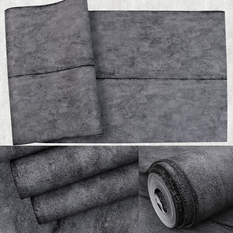 Solid Color Steampunk Wallpaper 57.1-sq ft Ikat Wall Covering for Restaurant, Water Resistant Clearhalo 'Industrial wall decor' 'Industrial' 'Wallpaper' Wall Decor' 1218645