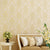 Embroidered Pastel Color Wallpaper Luxury Jacquard Patterned Wall Art, 31' L x 20.5" W