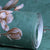 Rustic Plum Flower Wallpaper for Bedroom 31' L x 20.5" W Wall Covering in Soft Color Peacock Green A Clearhalo 'Country wall decor' 'Rustic' 'Wallpaper' Wall Decor' 1218971
