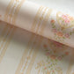 Cottage Striped Wallpaper Roll Soft-Color Flower Wall Decor for Living Room, 54.2-sq ft Light Pink Clearhalo 'Country wall decor' 'Rustic' 'Wallpaper' Wall Decor' 1219099