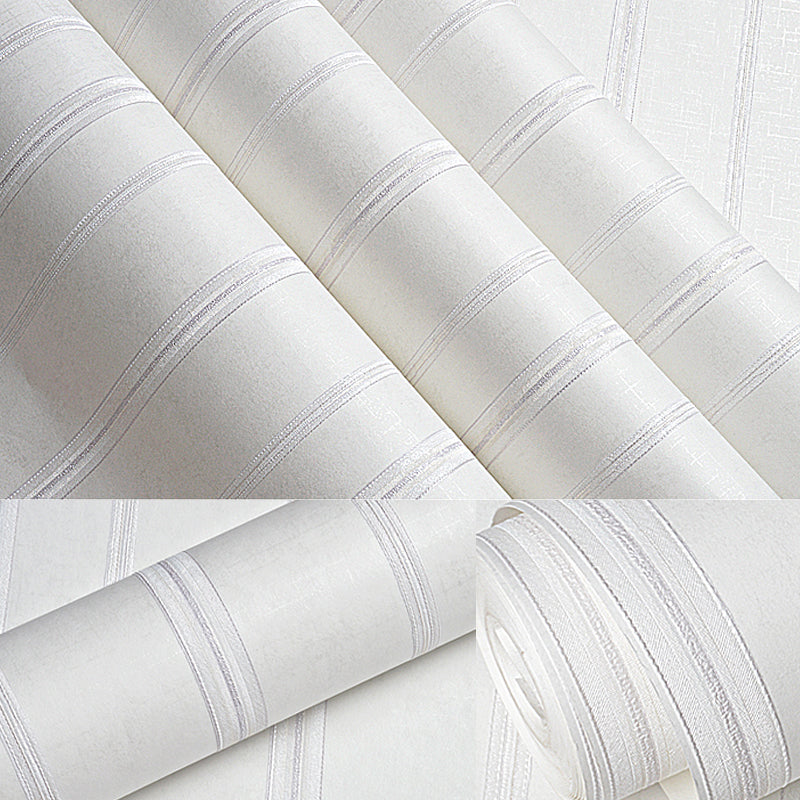 Peel Stick Ticking Stripe Wallpaper Soft Color Minimalistic Wall Decor for Bedroom, Removable Clearhalo 'Modern wall decor' 'Modern' 'Wallpaper' Wall Decor' 1219207