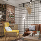 Adhesive Grid Wallpaper Roll Vinyl Modern Style Wall Art for Living Room, Easy Peel off Clearhalo 'Modern wall decor' 'Modern' 'Wallpaper' Wall Decor' 1219232