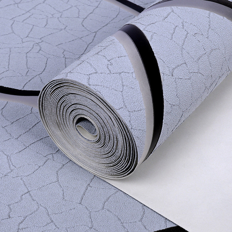 Light Color Ogee Wallpaper Crackle Look Modern Stain-Proof Wall Art for Living Room Clearhalo 'Modern wall decor' 'Modern' 'Wallpaper' Wall Decor' 1219261