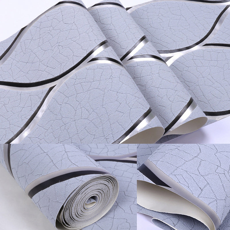 Light Color Ogee Wallpaper Crackle Look Modern Stain-Proof Wall Art for Living Room Clearhalo 'Modern wall decor' 'Modern' 'Wallpaper' Wall Decor' 1219262