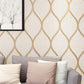 Light Color Ogee Wallpaper Crackle Look Modern Stain-Proof Wall Art for Living Room Light Beige Clearhalo 'Modern wall decor' 'Modern' 'Wallpaper' Wall Decor' 1219264
