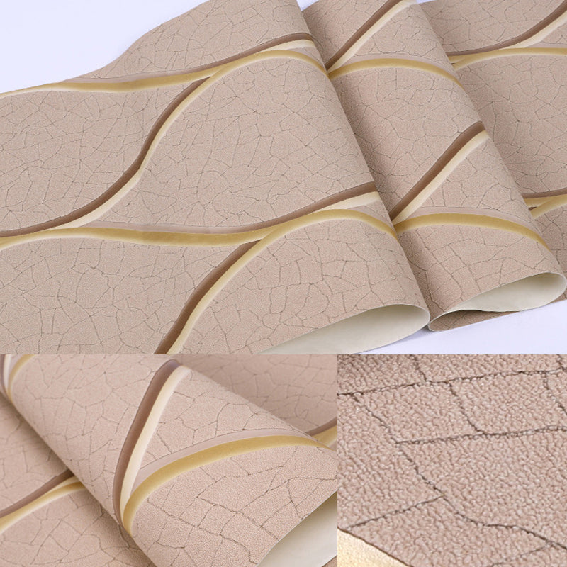 Light Color Ogee Wallpaper Crackle Look Modern Stain-Proof Wall Art for Living Room Clearhalo 'Modern wall decor' 'Modern' 'Wallpaper' Wall Decor' 1219271