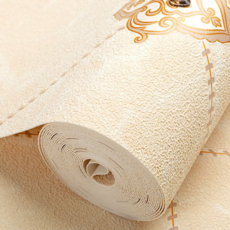 Stain-Resistant Trellis Wallpaper Flock Material Modern Style Wall Art for Living Room Clearhalo 'Modern wall decor' 'Modern' 'Wallpaper' Wall Decor' 1219334