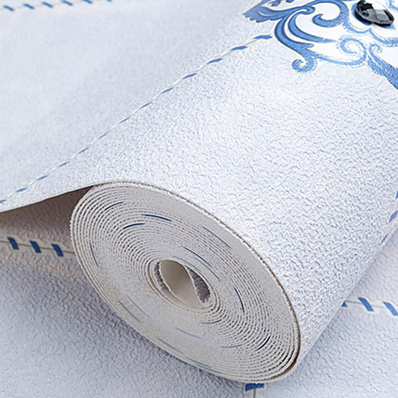 Stain-Resistant Trellis Wallpaper Flock Material Modern Style Wall Art for Living Room Clearhalo 'Modern wall decor' 'Modern' 'Wallpaper' Wall Decor' 1219339