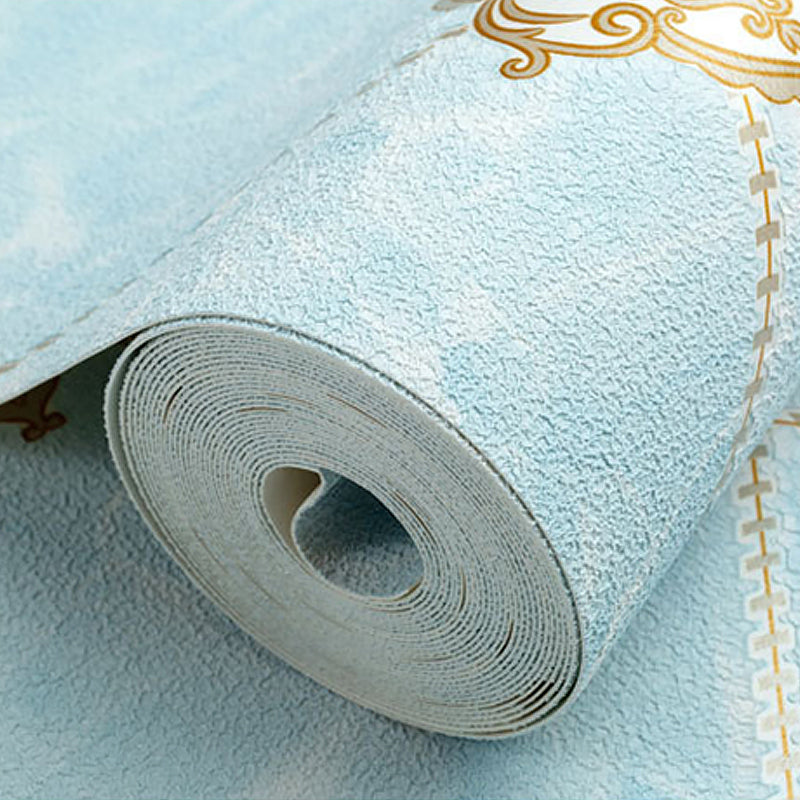 Stain-Resistant Trellis Wallpaper Flock Material Modern Style Wall Art for Living Room Clearhalo 'Modern wall decor' 'Modern' 'Wallpaper' Wall Decor' 1219343