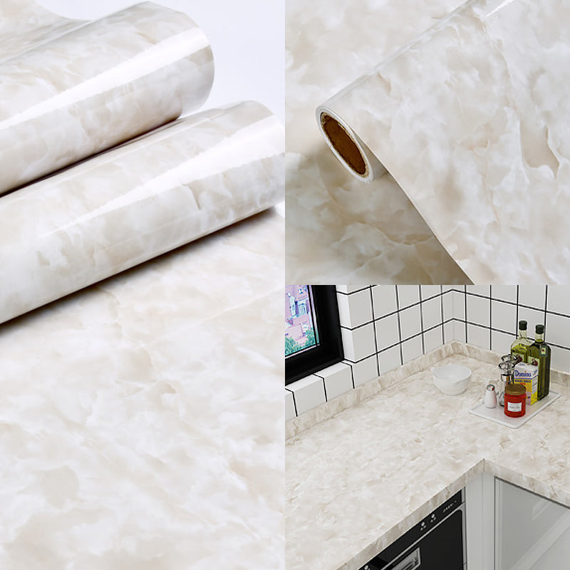 Modern Adhesive Faux Marble Wallpaper Soft-Color Temporary Wall Art for Bathroom Clearhalo 'Modern wall decor' 'Modern' 'Wallpaper' Wall Decor' 1219413