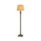 Resin Pewter Floor Lamp Urn Shaped 1-Light Vintage Floor Light with Pleated Conical Shade Clearhalo 'Floor Lamps' 'Lamps' Lighting' 1221300