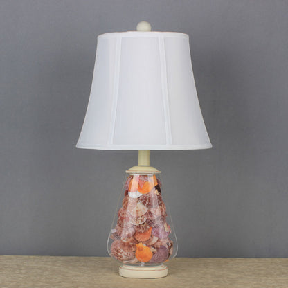 Empire Shade Fabric Nightstand Lamp Antique Style 1 Head Bedroom Table Light in White, 12"/16" Width White 12" Clearhalo 'Lamps' 'Table Lamps' Lighting' 1222330