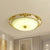 12"/16"/23.5" W Antique Domed Flushmount Opal Glass LED Ceiling Lamp in Gold for Bedroom Gold Clearhalo 'Ceiling Lights' 'Close To Ceiling Lights' 'Close to ceiling' 'Flush mount' Lighting' 1224468