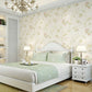 Blooming Flower Wallpaper Rural Semi-Gloss Wall Covering in Pastel Color for Bedroom Yellow Clearhalo 'Country wall decor' 'Rustic' 'Wallpaper' Wall Decor' 1224813